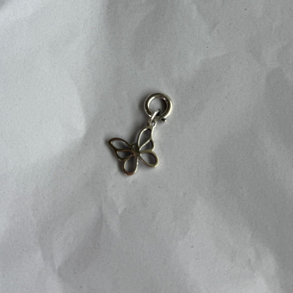 Tiffany & Co. Sterling Silver Butterfly Charm Pendant